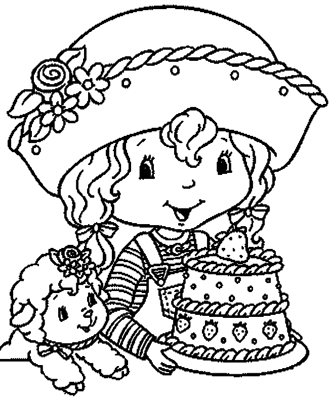Charlotte aux fraises et Fraisinette dans un jardin coloré