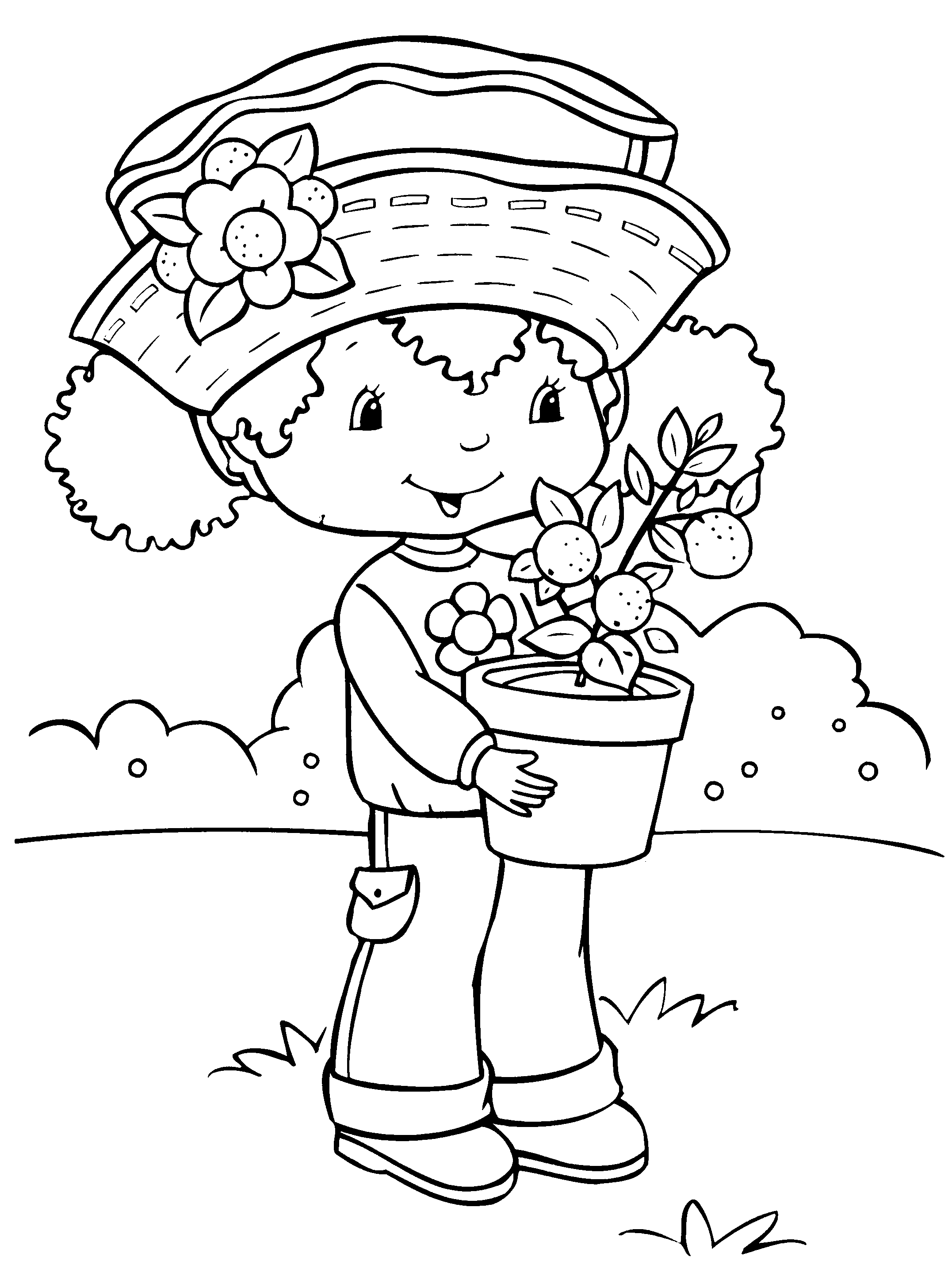 Charlotte aux fraises et Fraisinette en pleine aventure dans un jardin