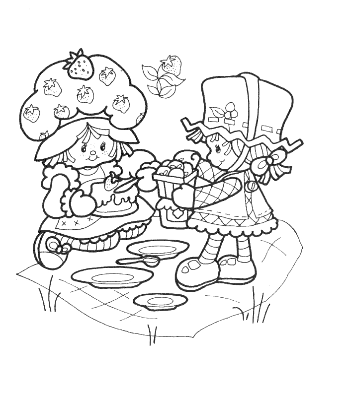 Charlotte aux fraises et Fraisinette en pleine aventure dans un jardin fruité