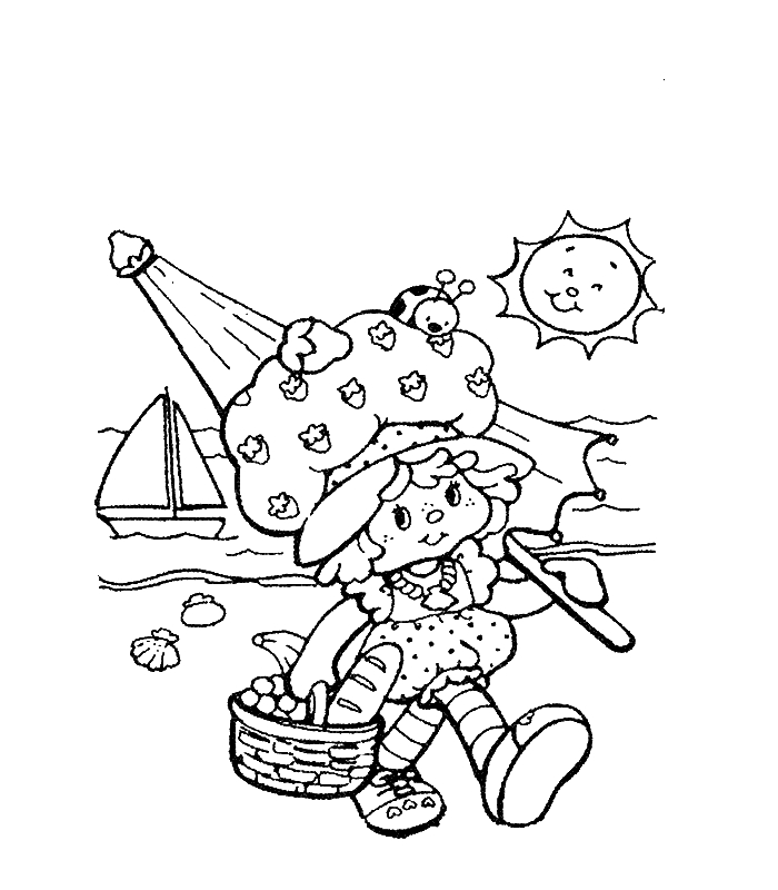 Charlotte aux fraises et Fraisinette dans un jardin coloré