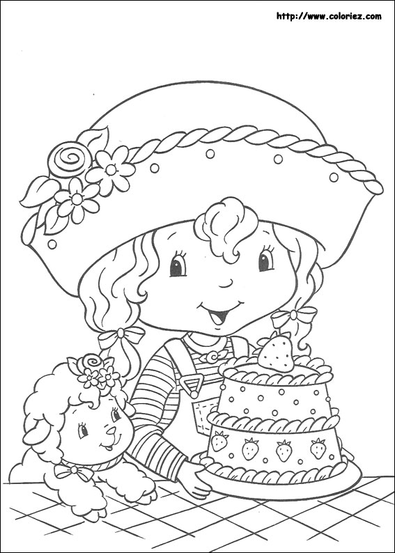 Coloriage Charlotte aux fraises / Fraisinette #15215 à imprimer Coloriage Charlotte aux fraises / Fraisinette #15215 à imprimer