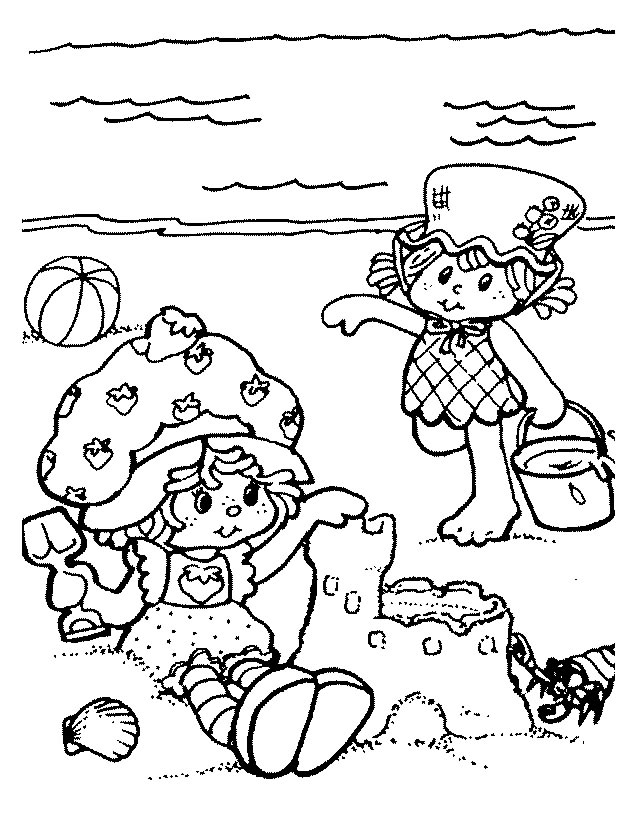 Charlotte aux fraises et Fraisinette dans un jardin ensoleillé