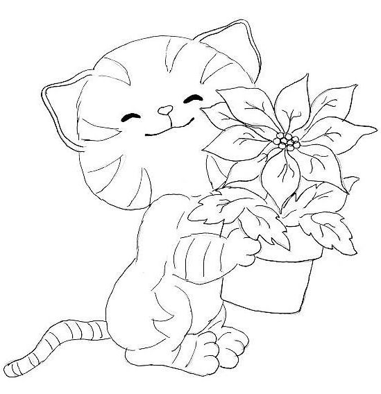 Un chat curieux explorant un jardin fleuri