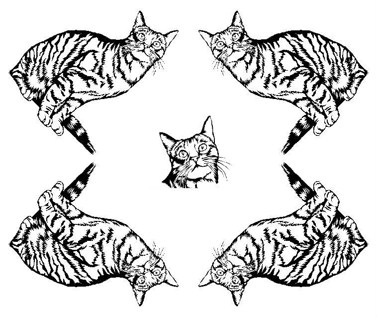 Un chat curieux explorant un jardin fleuri