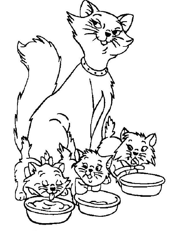 Coloriage d'un adorable chaton jouant avec une pelote de laine