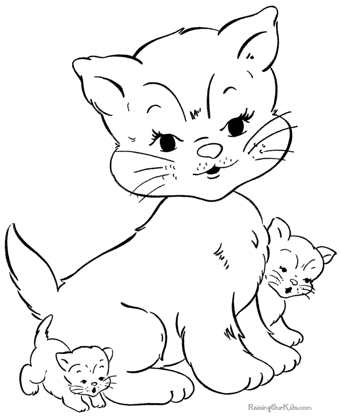 Coloriage d'un chaton mignon jouant avec une pelote de laine