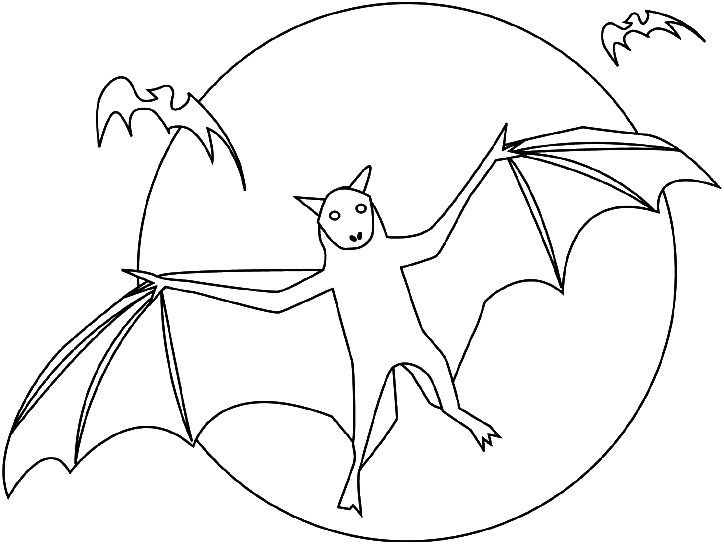 Coloriage d'une chauve-souris suspendue dans une grotte Coloriage d'une chauve-souris suspendue dans une grotte