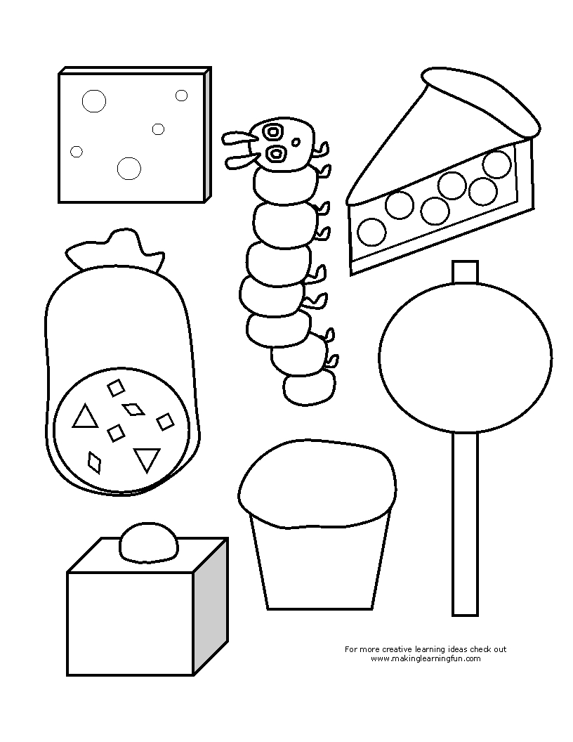 Coloriage d'une chenille souriante sur une feuille