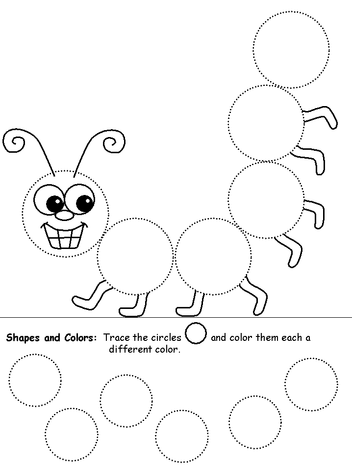 Coloriage d'une chenille joyeuse sur une feuille