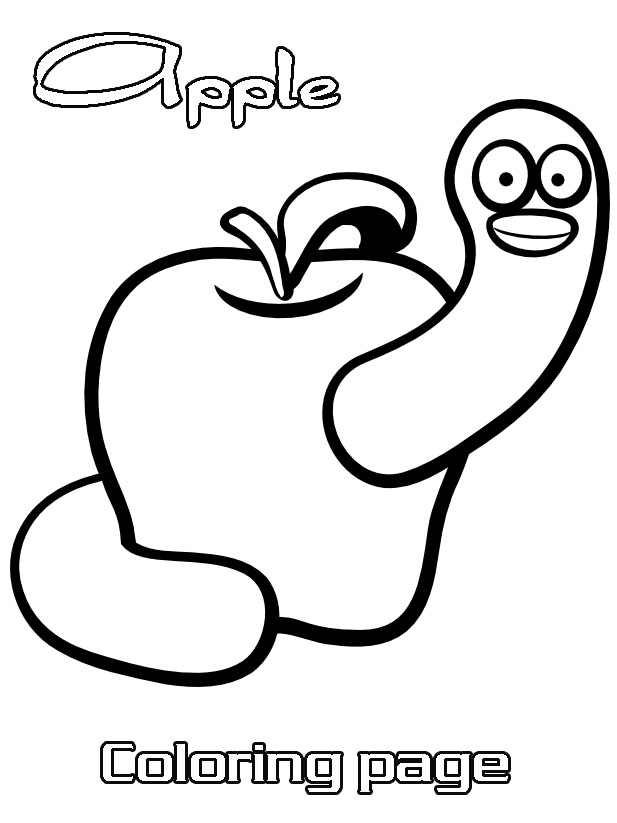 Coloriage d'une chenille joyeuse sur une branche