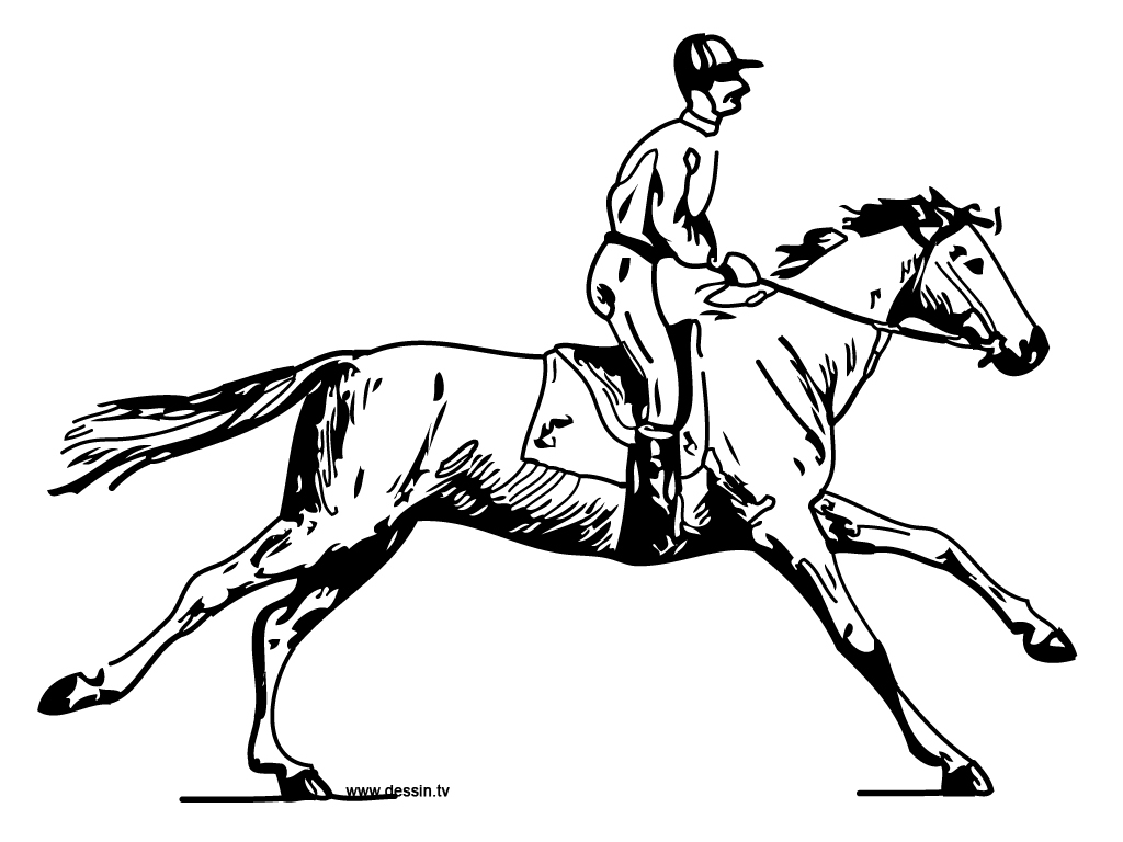 Coloriage d'un cheval majestueux dans un paysage pastoral