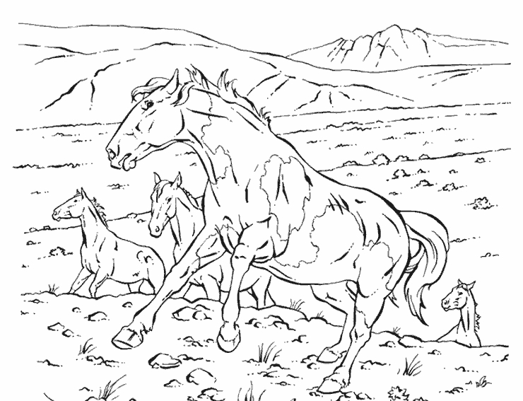 Un cheval majestueux au galop dans un paysage naturel