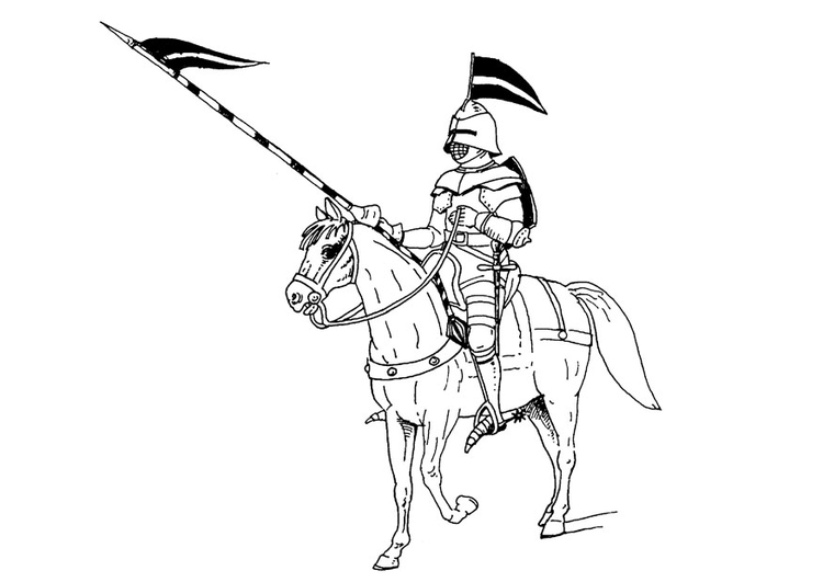 Un chevalier en armure brandissant son épée dans un paysage médiéval