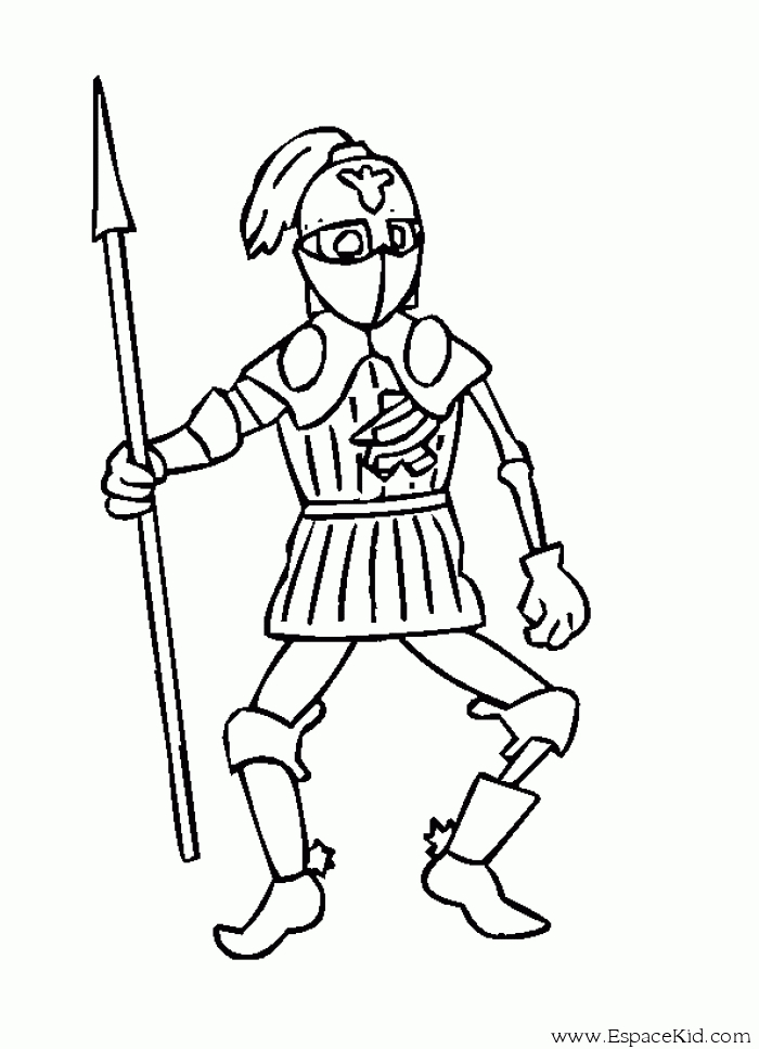 Un chevalier en armure brandissant son épée sur un fond de château