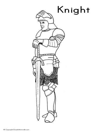 Un chevalier en armure brandissant son épée sous un ciel nuageux
