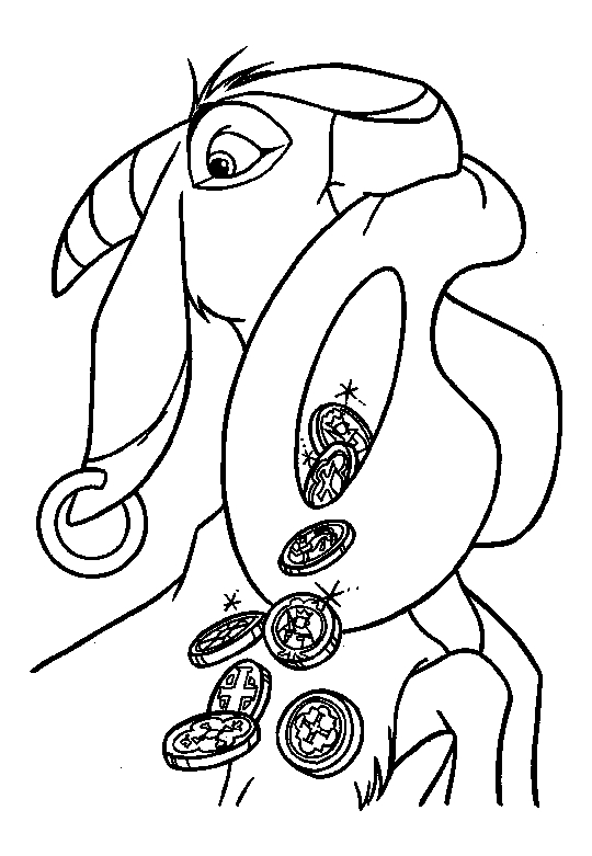 Coloriage d'une chèvre paisible dans un paysage simple