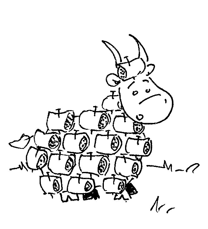 Coloriage d'une chèvre dans un environnement naturel