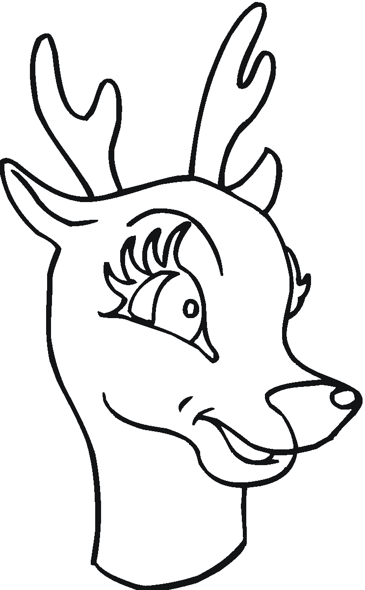 Coloriage d'un chevreuil paisible dans son habitat naturel