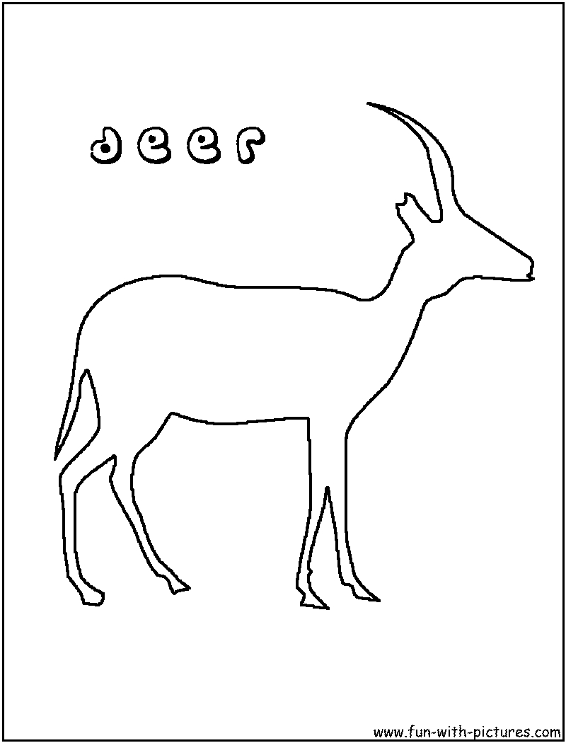 Coloriage d'un chevreuil paisible dans son habitat naturel