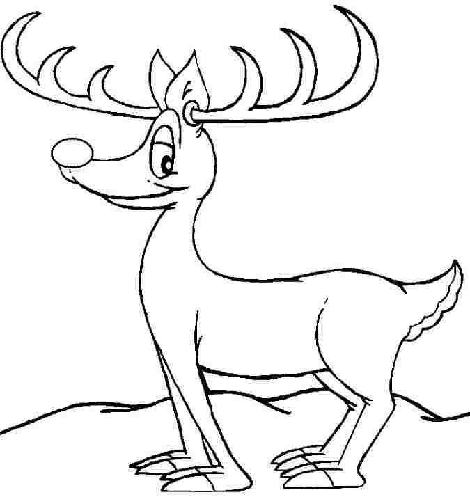 Coloriage d'un chevreuil paisible dans son habitat naturel