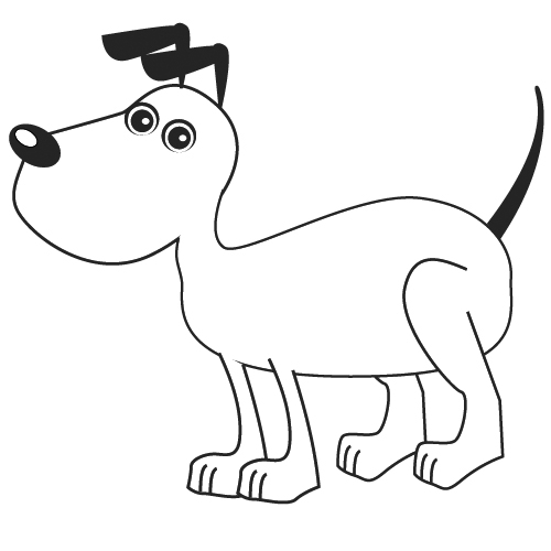 Un chien joyeux en train de jouer dans un jardin