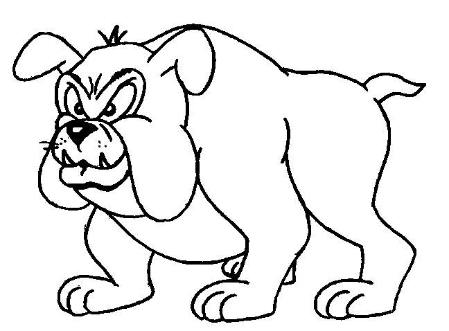 Coloriage d'un chien joyeux dans un jardin ensoleillé