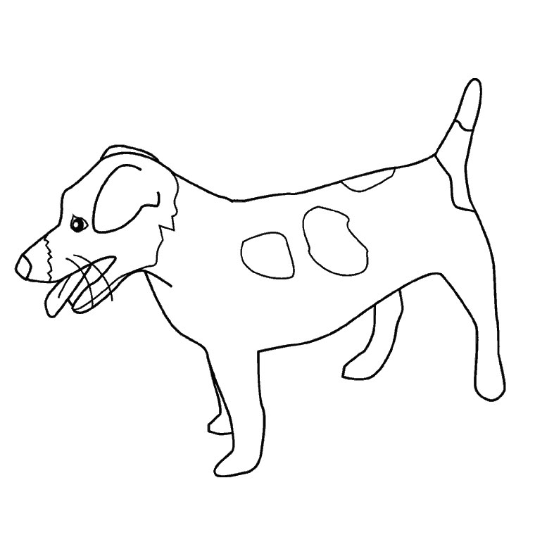 Un chien joyeux joue dans un jardin florissant