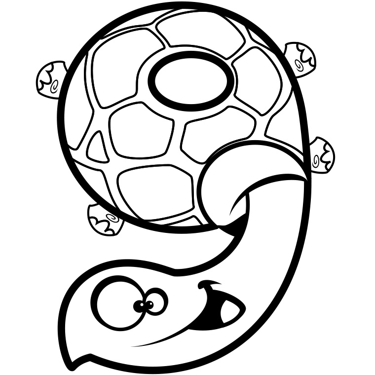 Coloriage de chiffres avec motifs variés et animaux