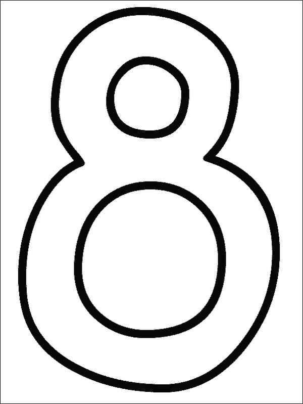 Coloriage de chiffres entourés de motifs ludiques