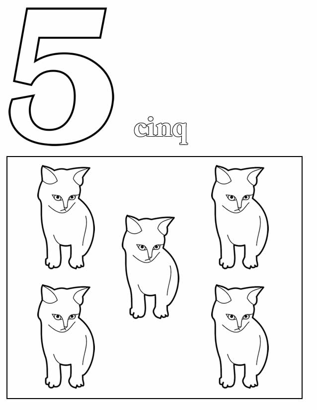 Coloriage de chiffres avec des éléments décoratifs variés
