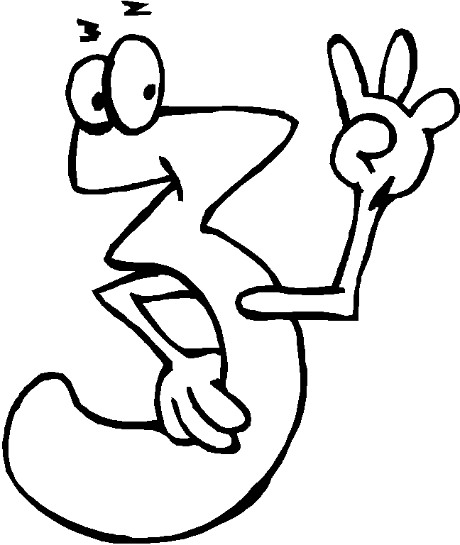 Coloriage de chiffres avec des motifs variés et un fond simple