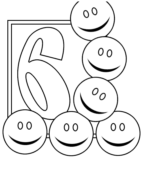 Coloriage de chiffres animés dans un décor ludique Coloriage de chiffres animés dans un décor ludique