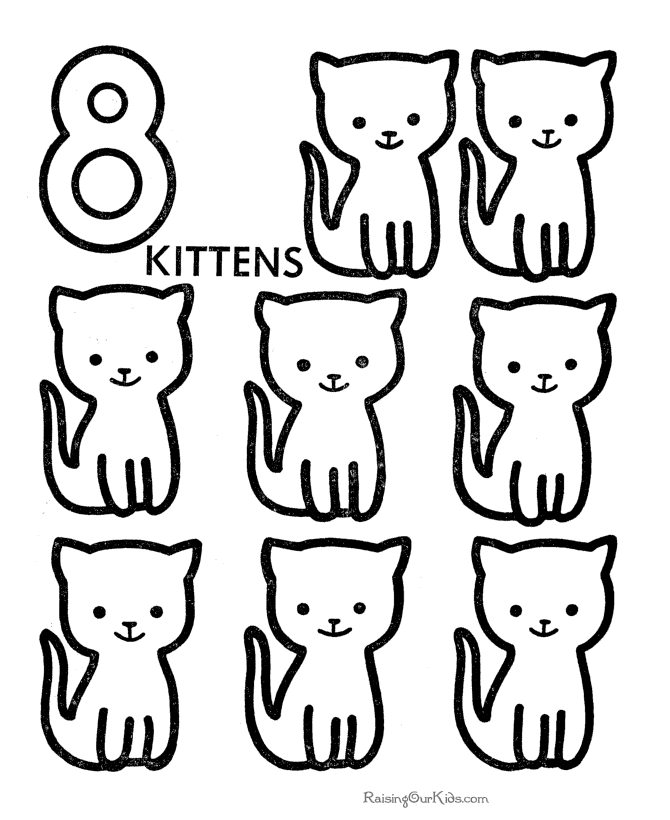 Coloriage de chiffres avec des motifs variés et des personnages amusants