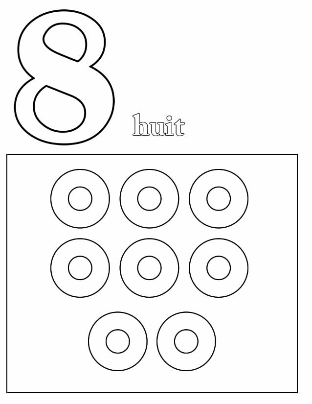 Coloriage de chiffres enjoués avec des illustrations ludiques