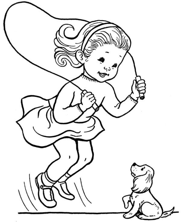 Un chiot joyeux jouant dans un jardin Un chiot joyeux jouant dans un jardin