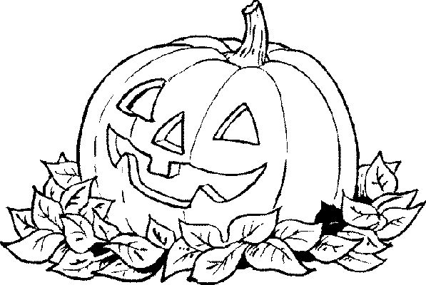 Coloriage d'une citrouille décorative sur fond neutre