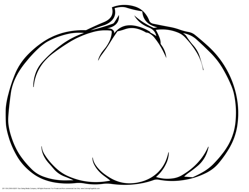 Coloriage d'une citrouille originale sur fond blanc