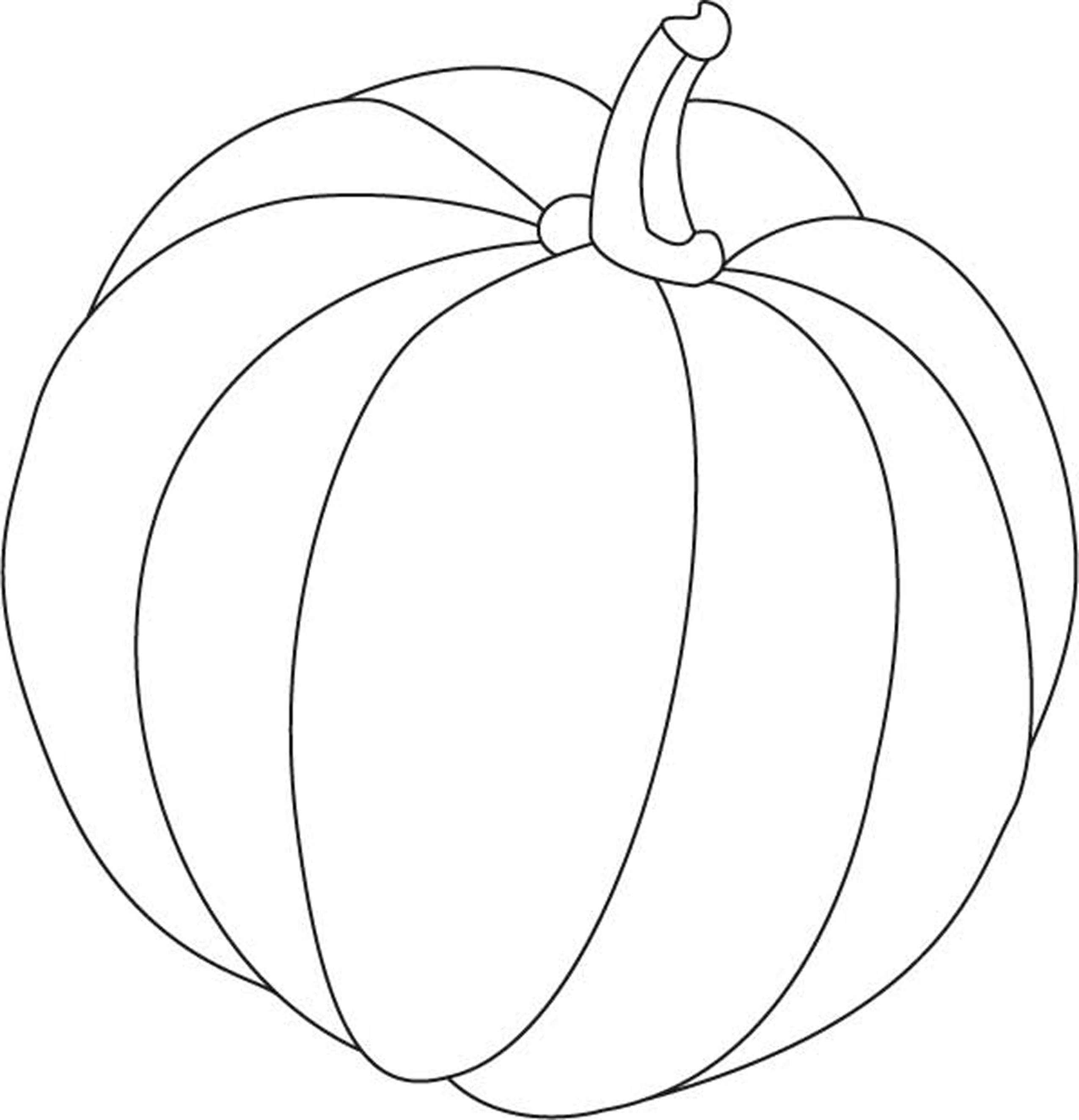 Coloriage d'une citrouille ornée avec un décor automnal