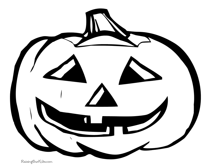 Coloriage d'une citrouille avec des feuilles et des détails naturels