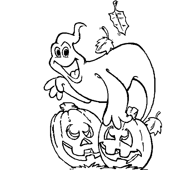 Coloriage d'une citrouille originale entourée de détails automnaux