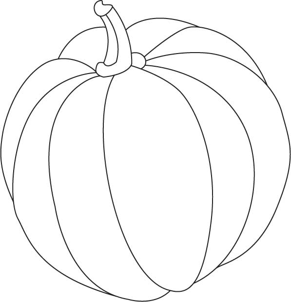 Coloriage d'une citrouille ornée de détails ludiques