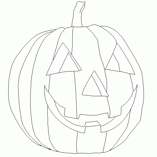 Coloriage d'une citrouille décorative entourée de feuilles