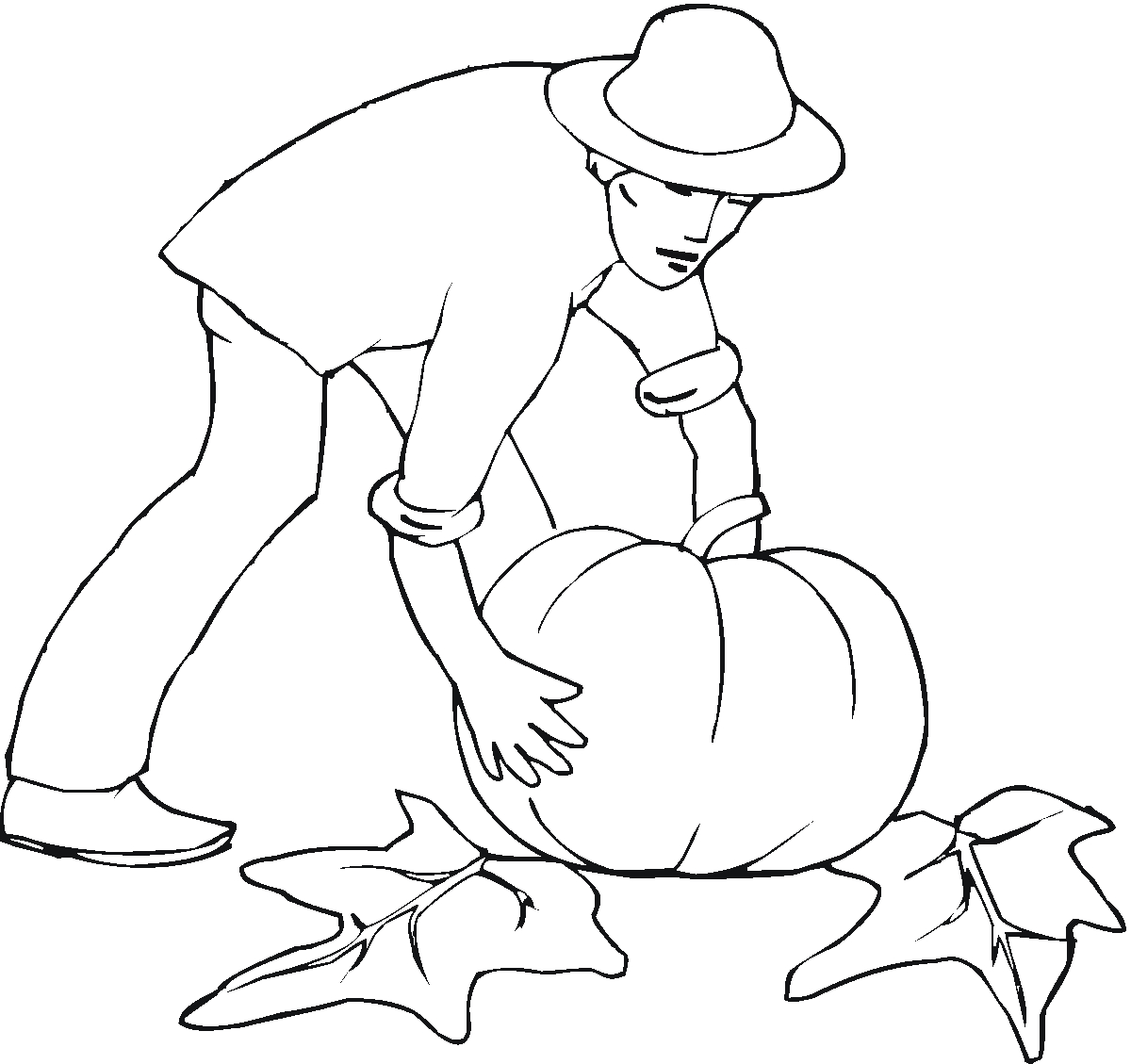 Coloriage d'une citrouille avec des éléments décoratifs d'Halloween