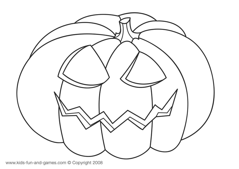 Coloriage d'une citrouille décorée avec des feuilles automnales