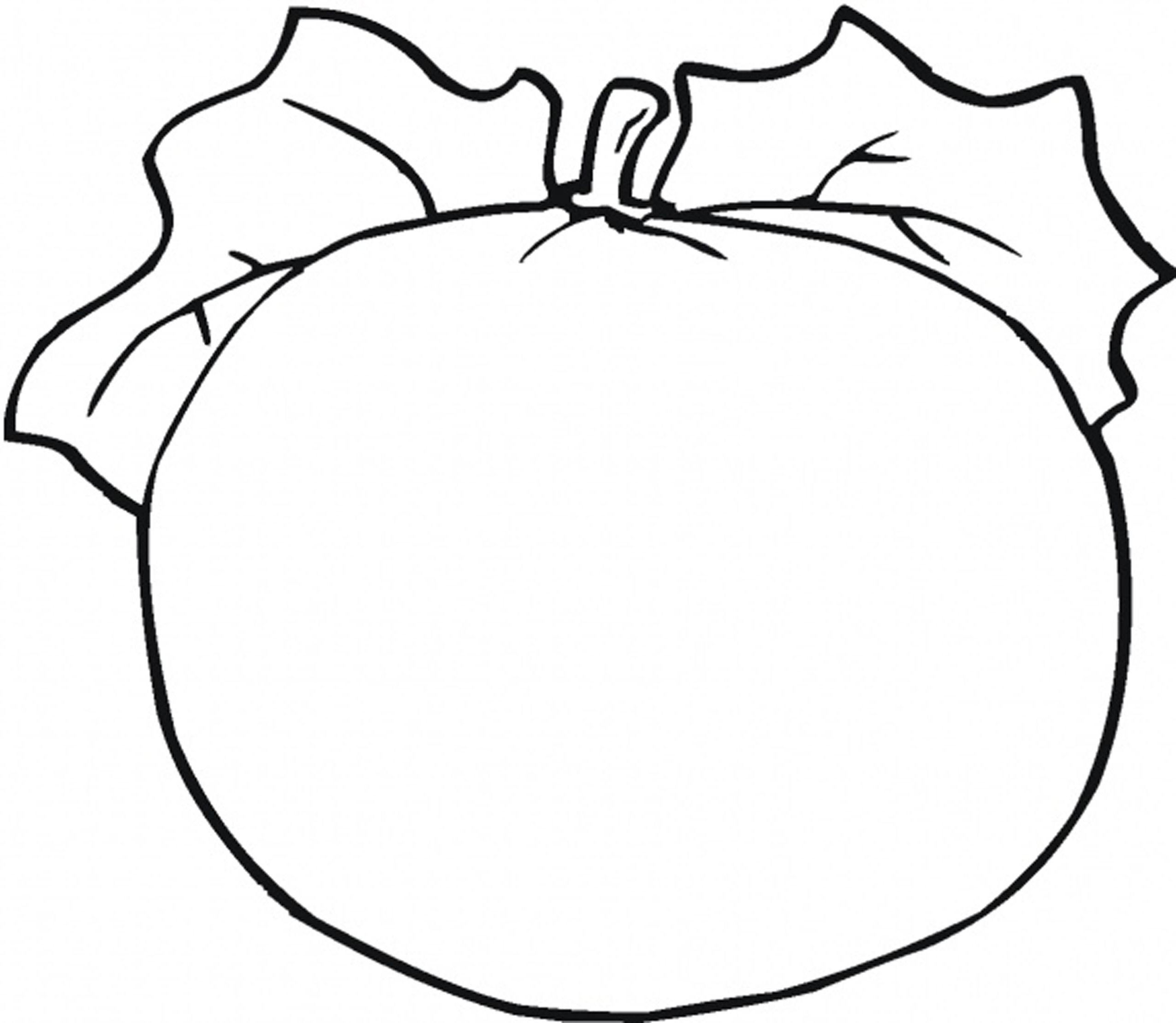 Coloriage d'une citrouille originale entourée de feuillage