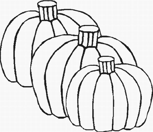 Coloriage d'une citrouille décorative avec feuillage et détails