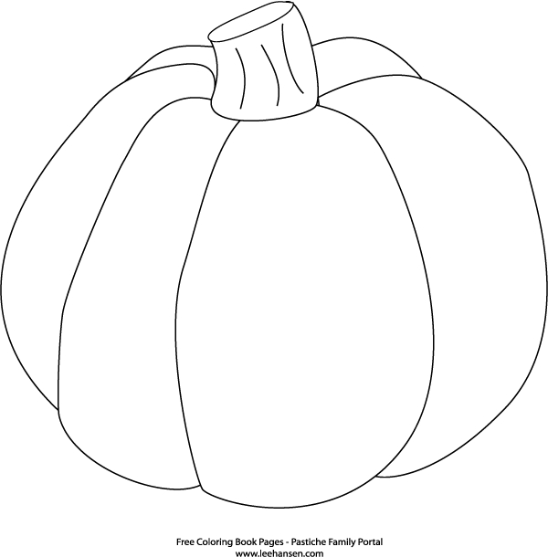 Coloriage d'une citrouille dans un décor automnal