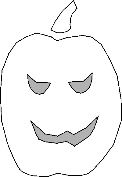 Coloriage d'une citrouille souriante dans un cadre automnal