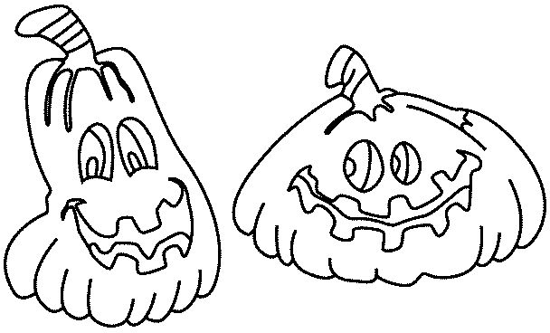 Coloriage d'une citrouille originale sur fond neutre