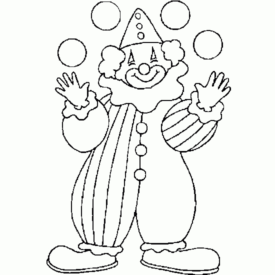 Un clown joyeux entouré de ballons colorés